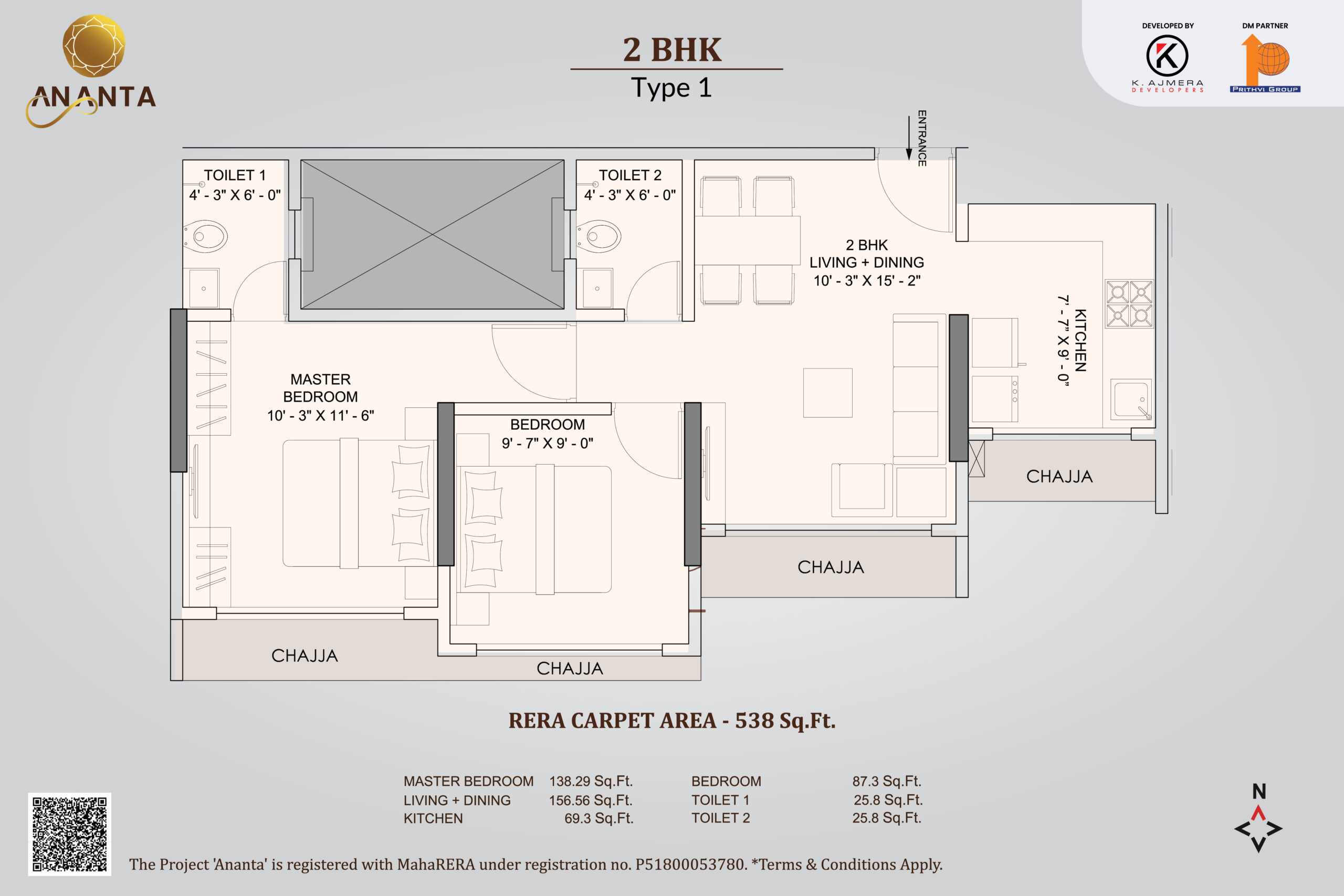 2BHK-TYPE-ONE