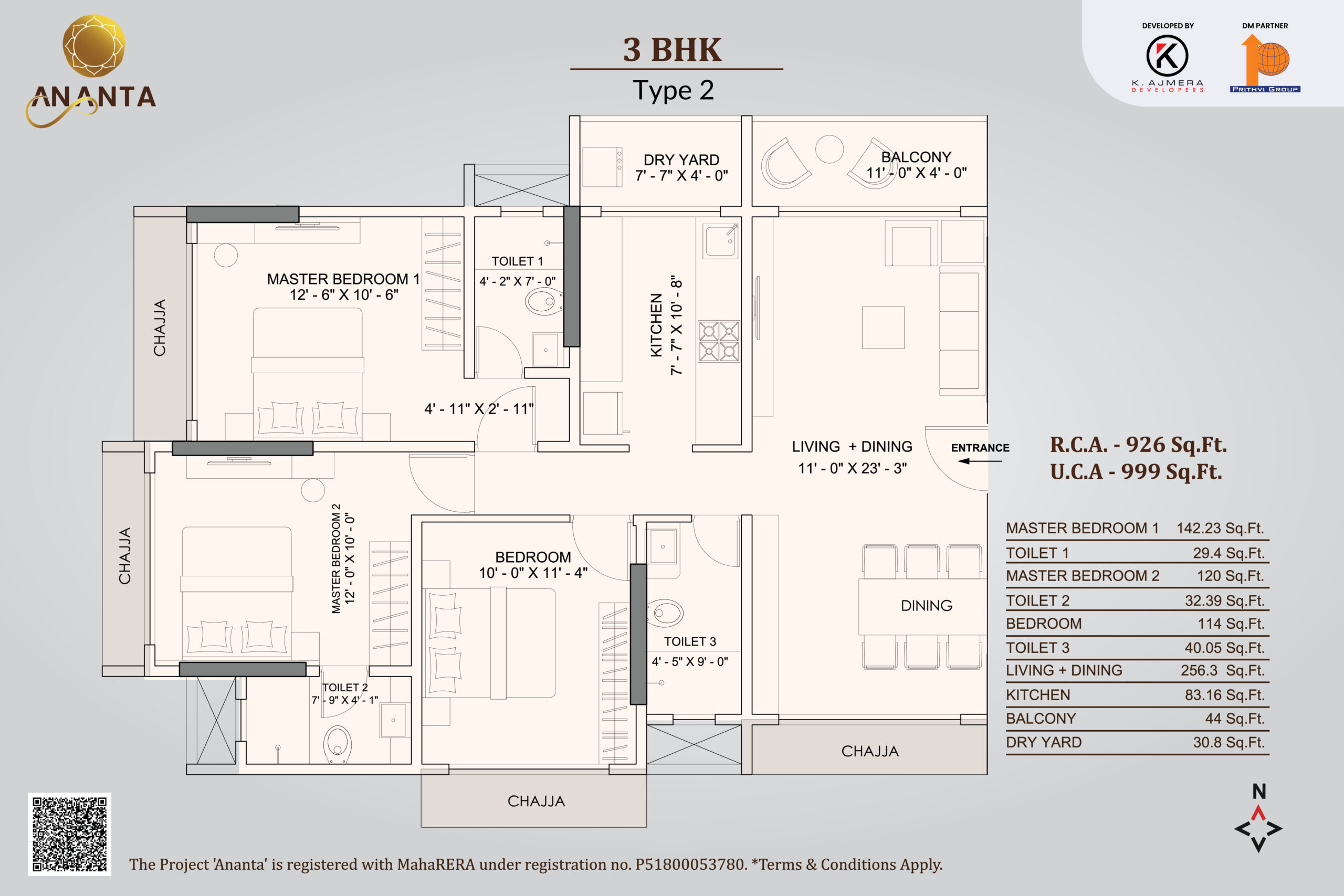 3BHK-TYPE-TWO